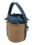 Chloe Mifuko Woody Denim Basket Drawstring Bag - NWT