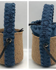 Chloe Mifuko Woody Denim Basket Drawstring Bag - NWT