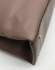 Kate Spade Taupe Pebbled Leather Zip Top Eva Tote Bag