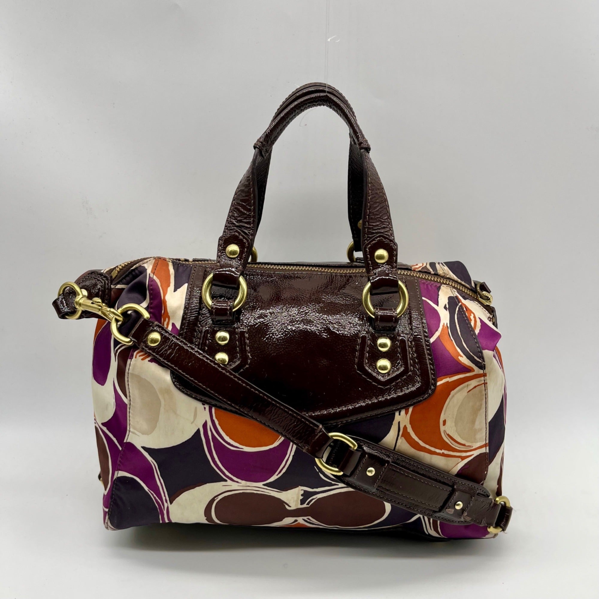 Coach Ashley Satchel Bag Brown F20034