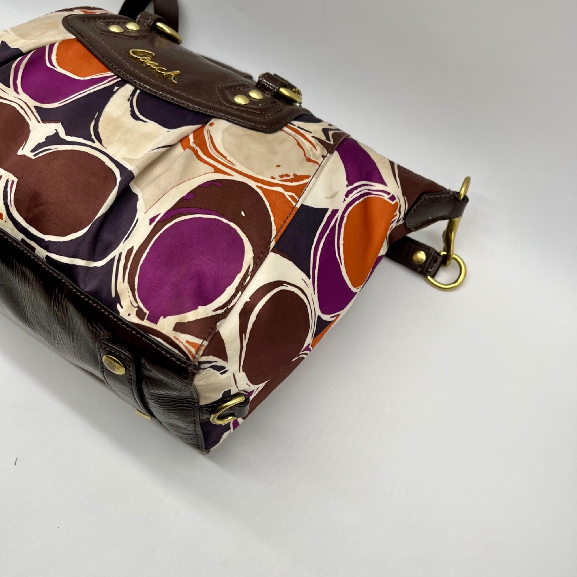 Coach Ashley Satchel Bag Brown F20034