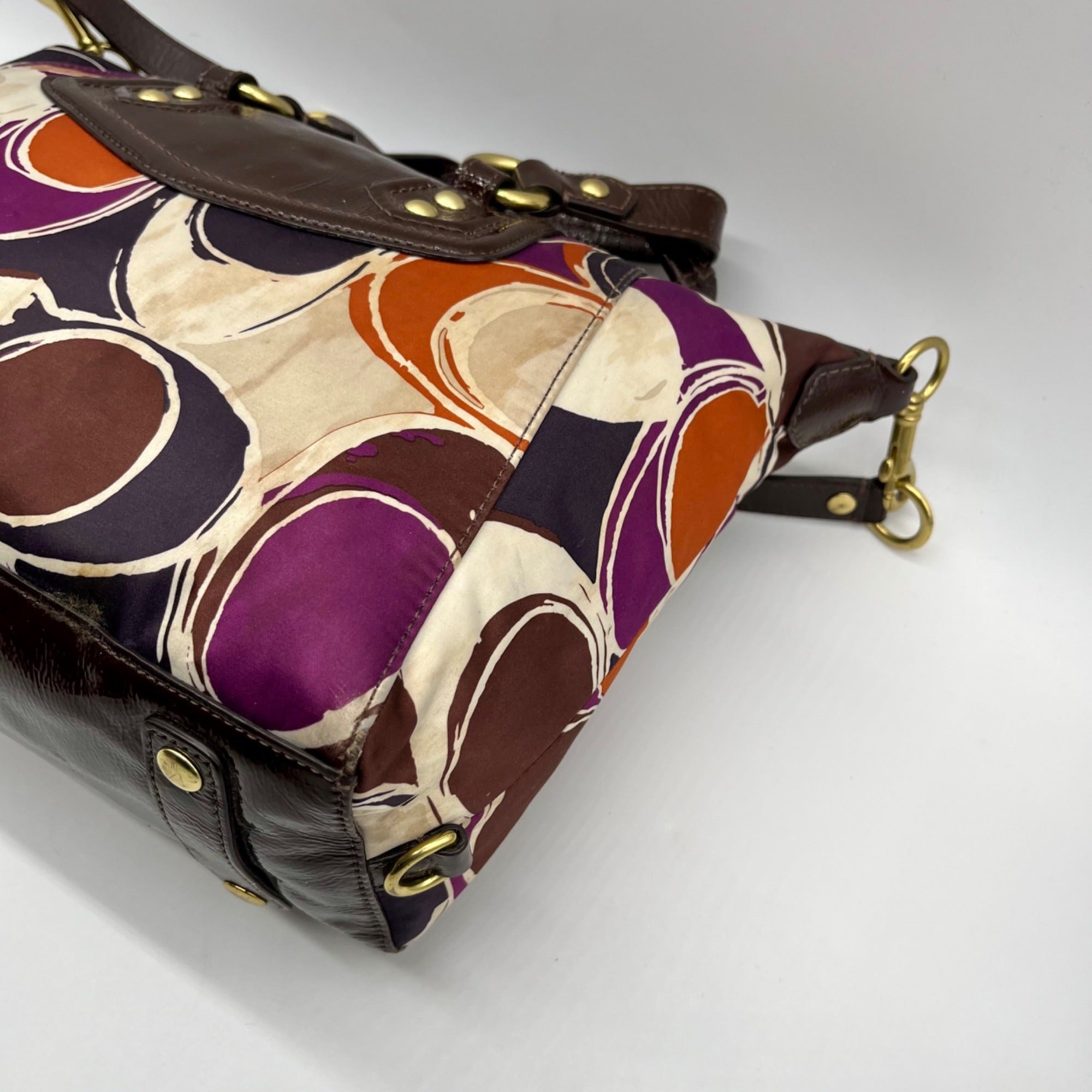 Coach Ashley Satchel Bag Brown F20034
