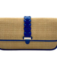 Cole Haan Bedford Khaki & Empire Blue Woven Izzie Clutch