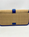 Cole Haan Bedford Khaki & Empire Blue Woven Izzie Clutch