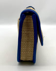 Cole Haan Bedford Khaki & Empire Blue Woven Izzie Clutch