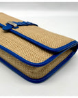 Cole Haan Bedford Khaki & Empire Blue Woven Izzie Clutch