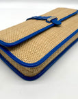 Cole Haan Bedford Khaki & Empire Blue Woven Izzie Clutch