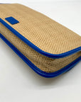 Cole Haan Bedford Khaki & Empire Blue Woven Izzie Clutch