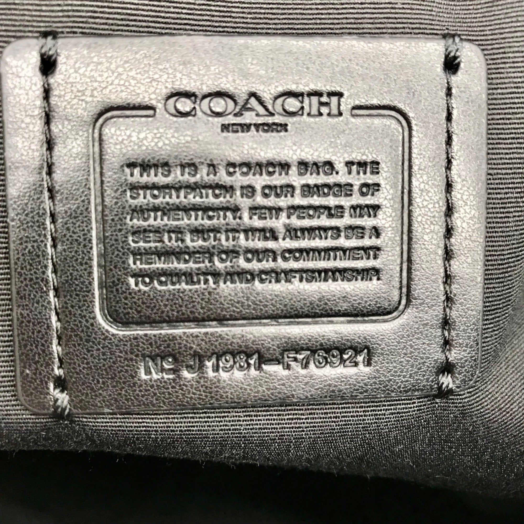 Coach Black Pebbled Leather Mia Shoulder Bag F76921