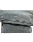 Hammitt Baby Blue Suede Fold Over Medium VIP Crossbody Bag