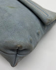 Hammitt Baby Blue Suede Fold Over Medium VIP Crossbody Bag