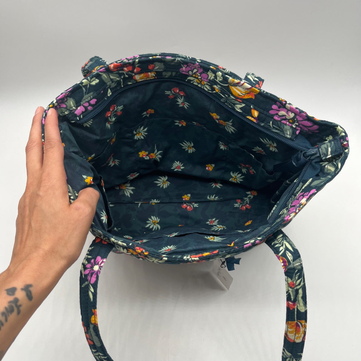 Vera Bradley Multicolored Cotton Tote Bag