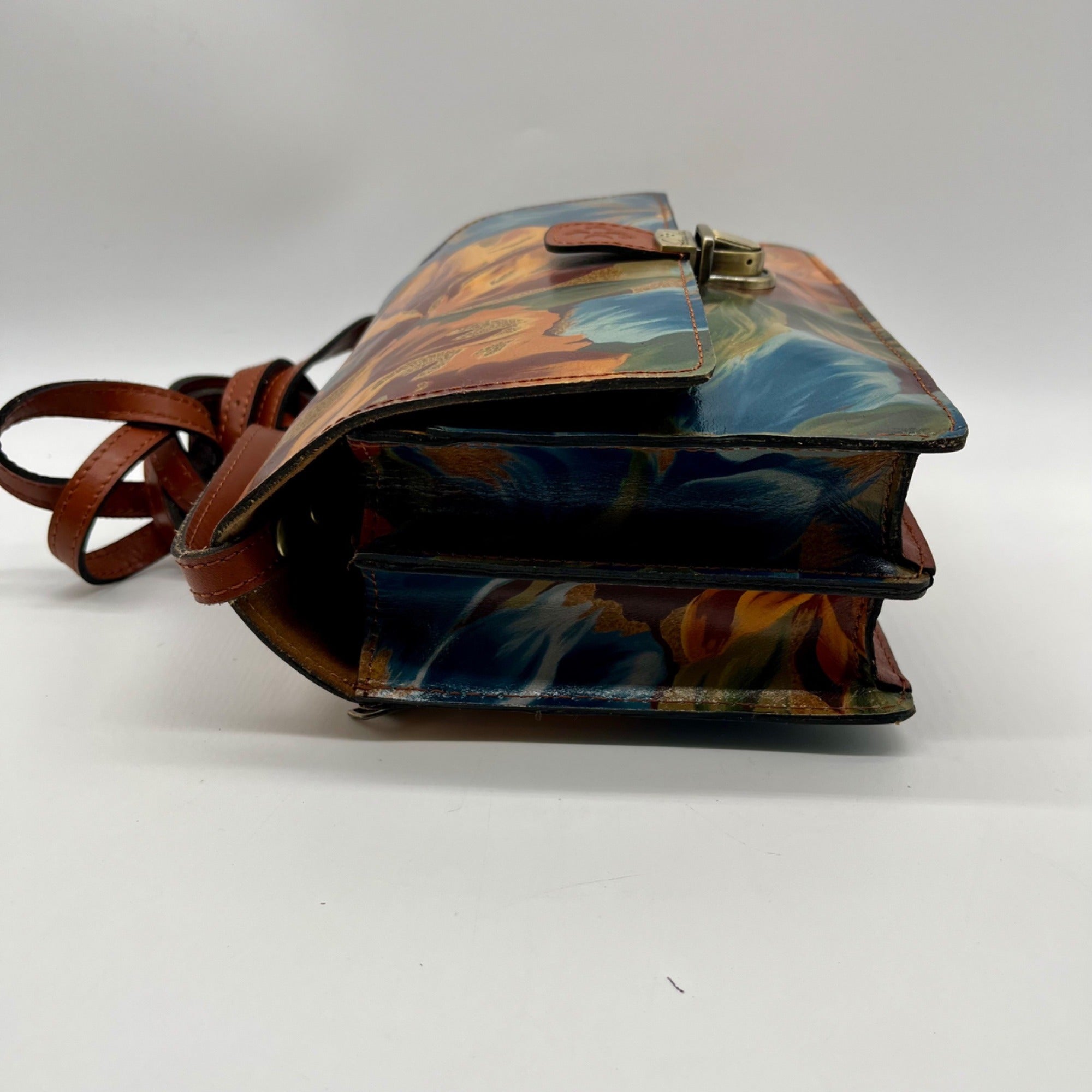 Patricia Nash Brown Lanza Crossbody Bag