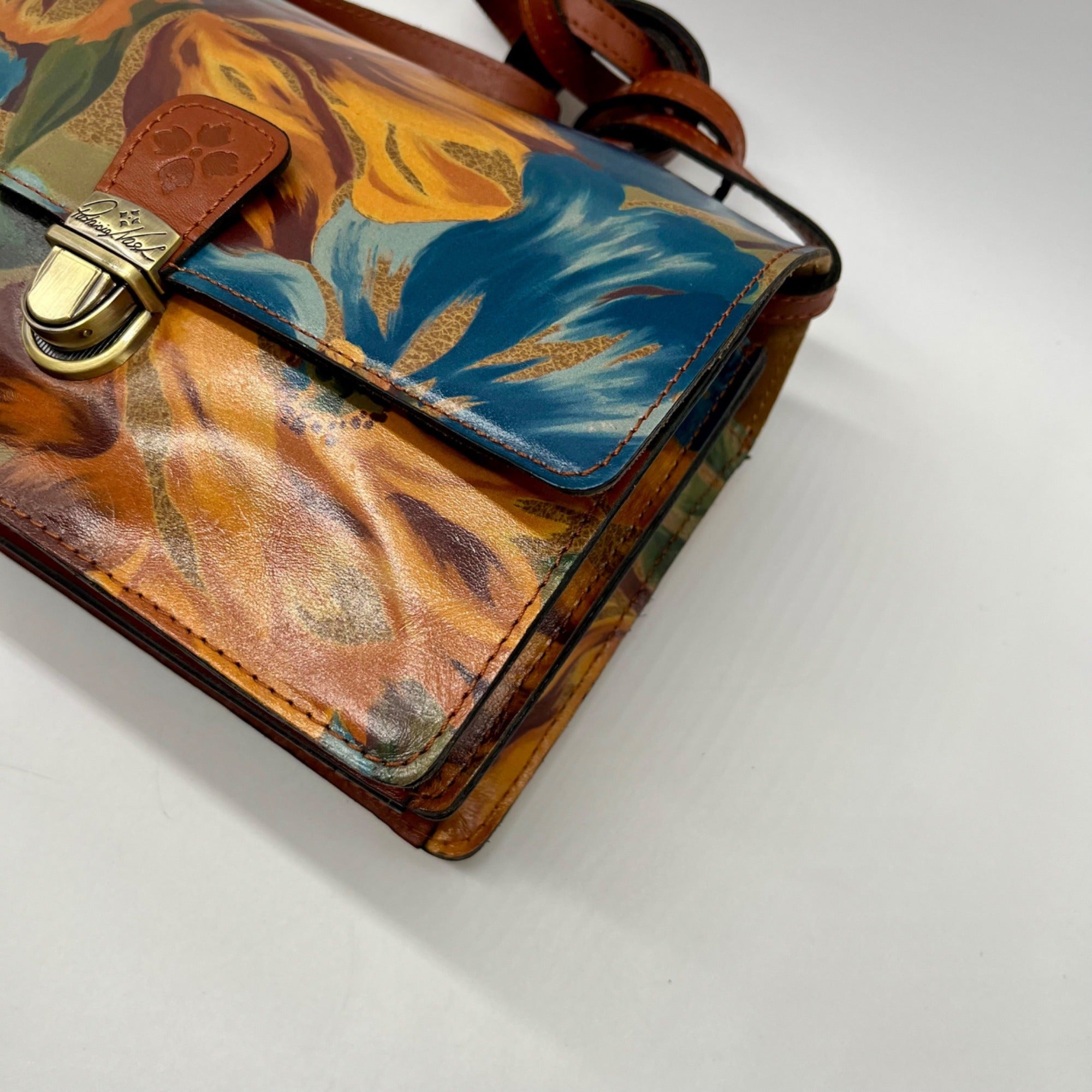 Patricia Nash Brown Lanza Crossbody Bag