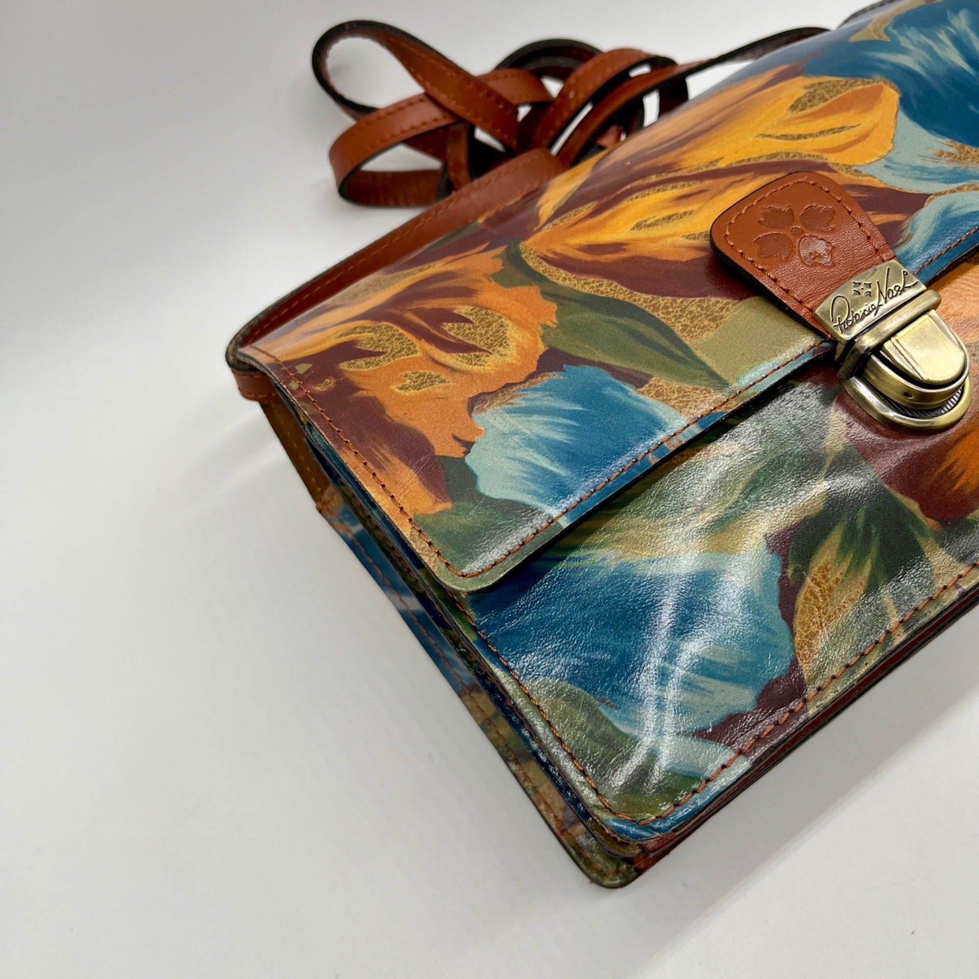 Patricia Nash Brown Lanza Crossbody Bag