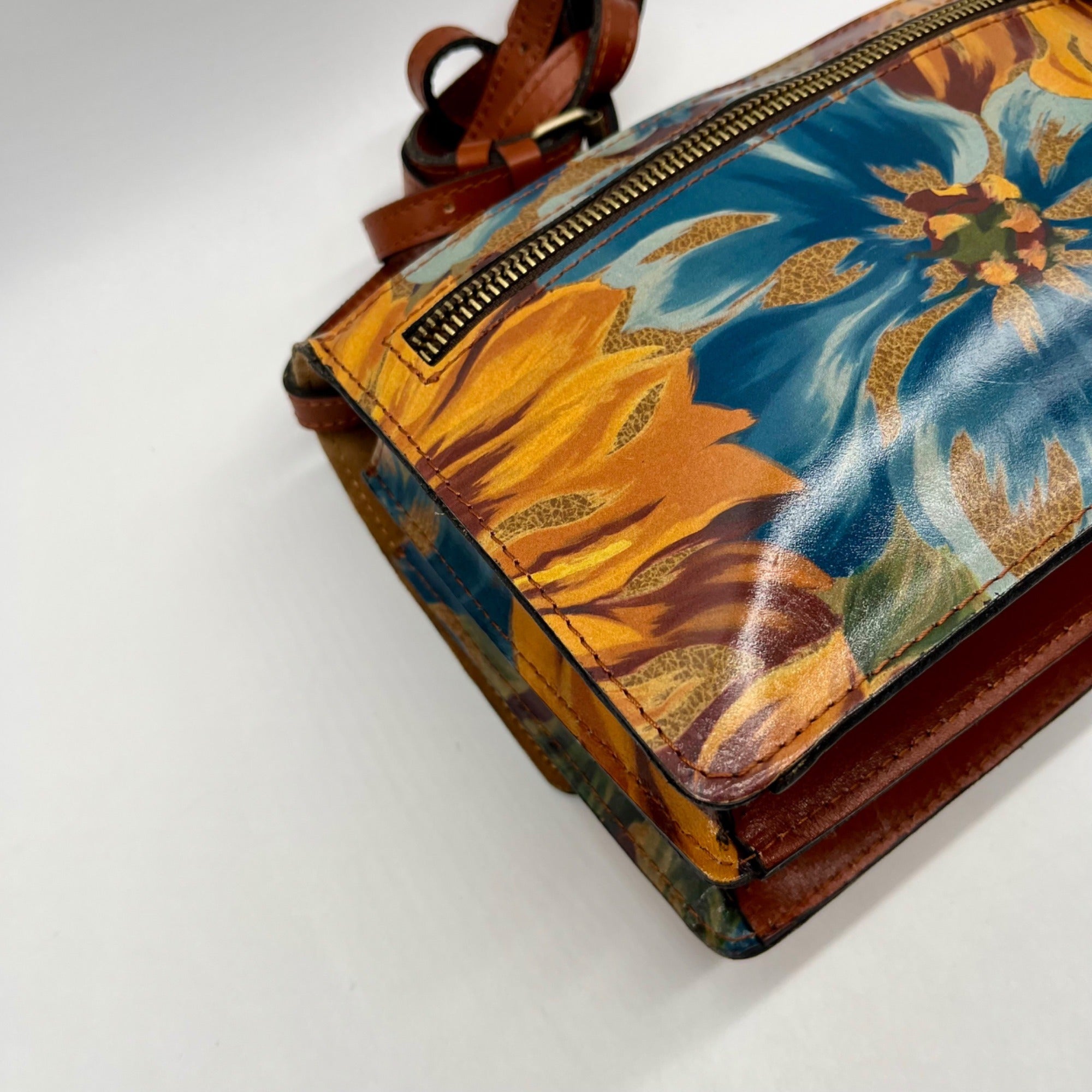 Patricia Nash Brown Lanza Crossbody Bag