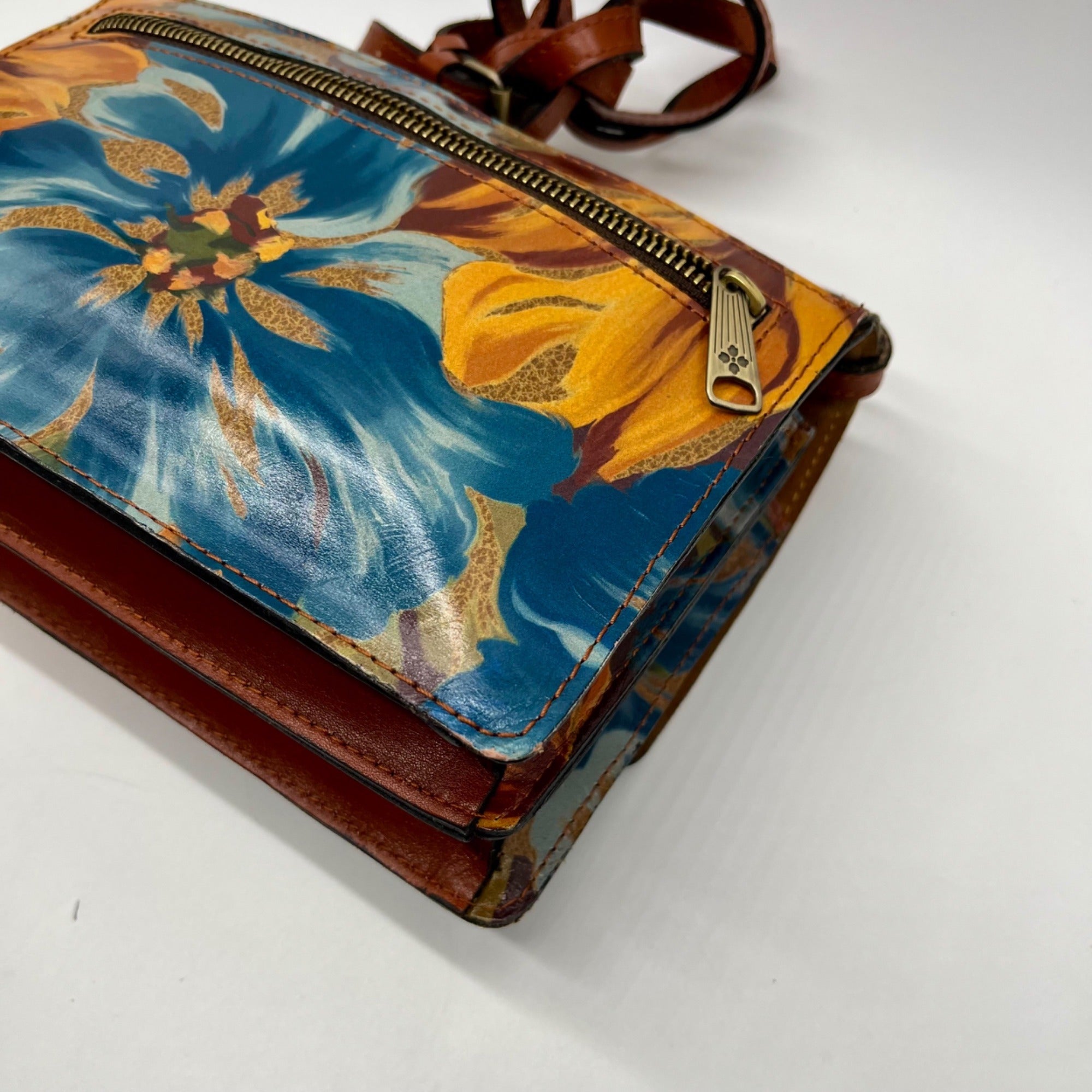 Patricia Nash Brown Lanza Crossbody Bag