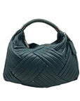Kenneth Cole Blue Quilted Leather Hobo Bag