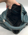 Kenneth Cole Blue Quilted Leather Hobo Bag