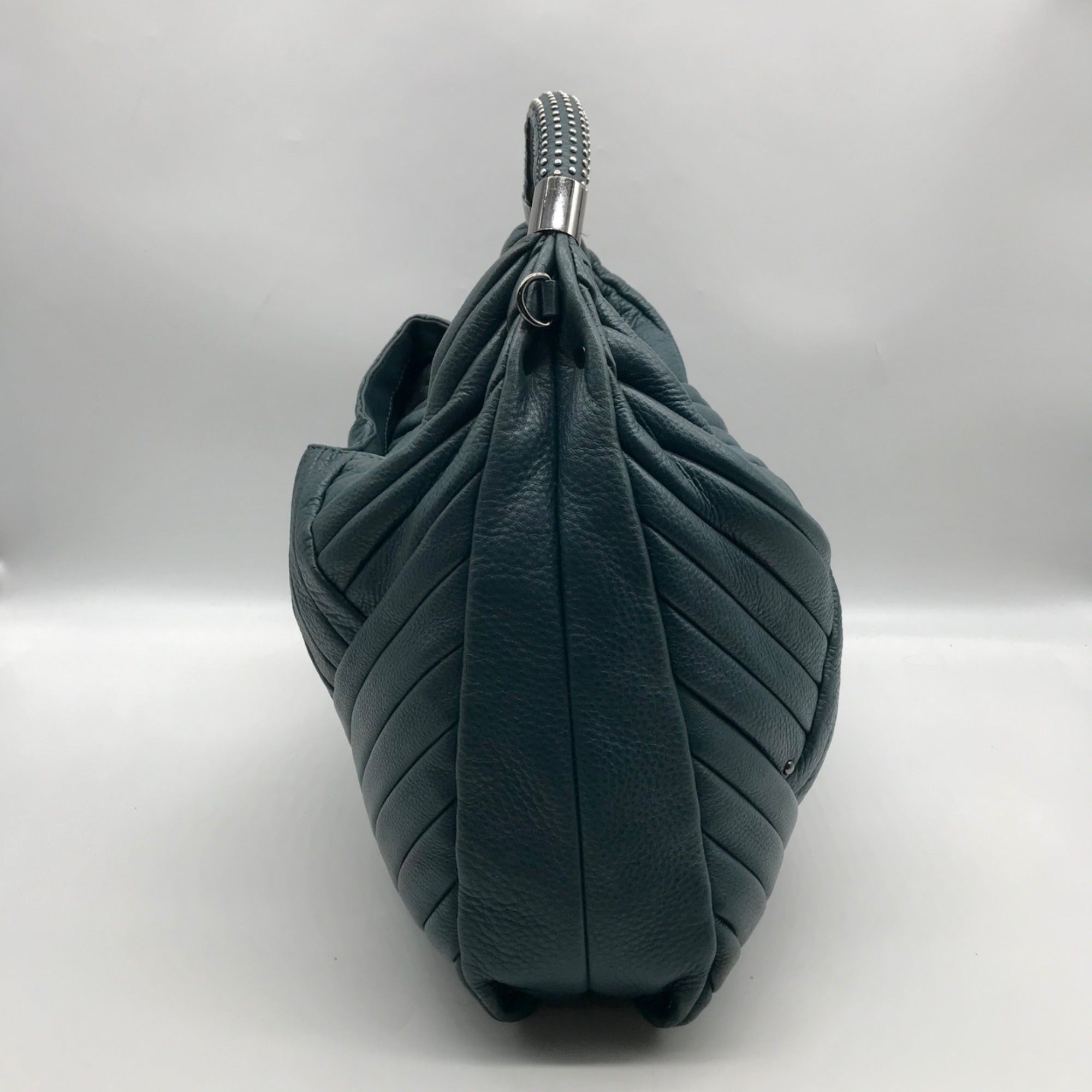Kenneth Cole Blue Quilted Leather Hobo Bag