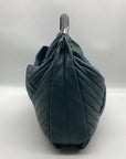 Kenneth Cole Blue Quilted Leather Hobo Bag