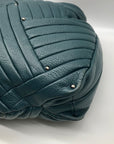 Kenneth Cole Blue Quilted Leather Hobo Bag