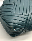 Kenneth Cole Blue Quilted Leather Hobo Bag