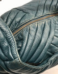 Kenneth Cole Blue Quilted Leather Hobo Bag