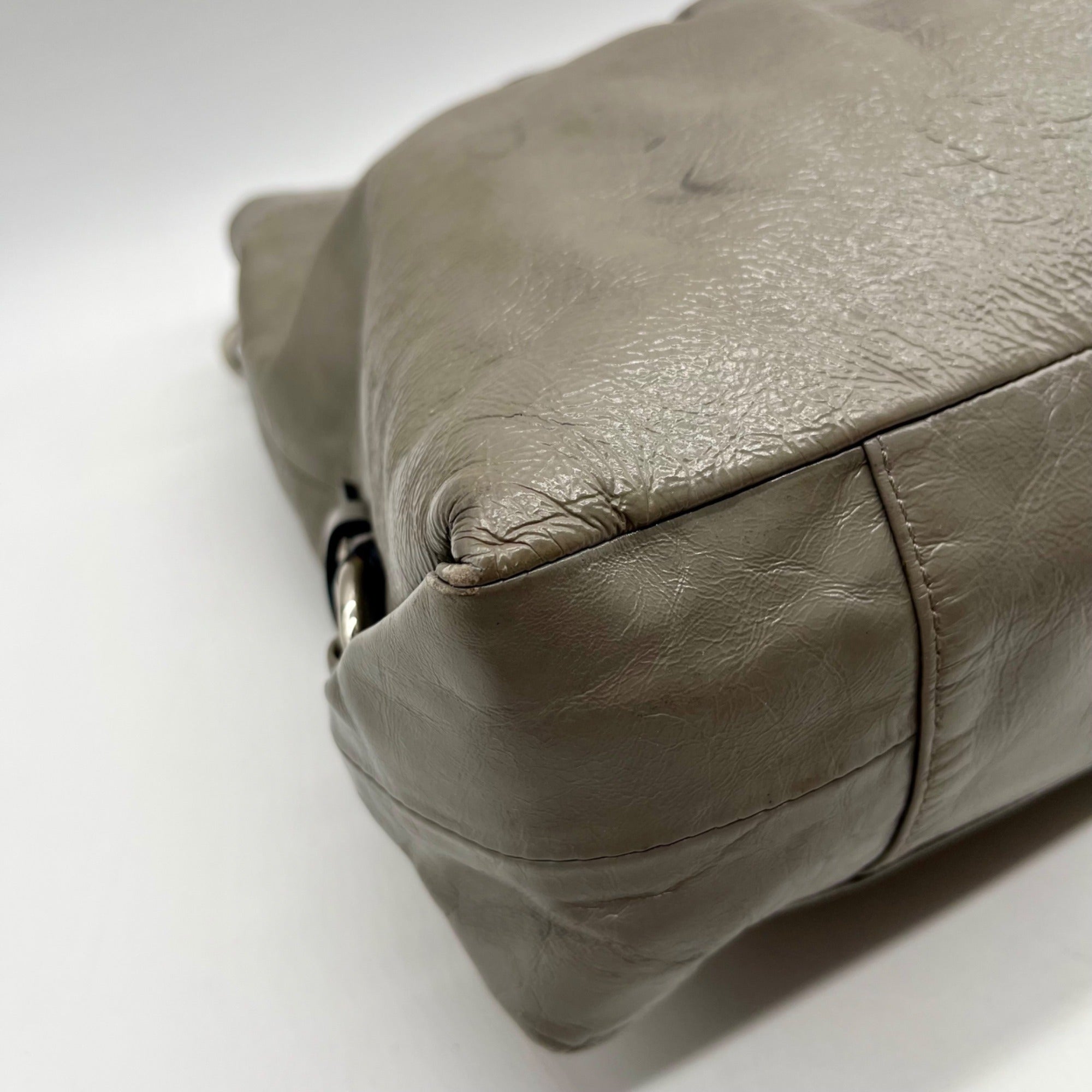 Coach Grey Ashley Ruched Shoulder Bag F15516