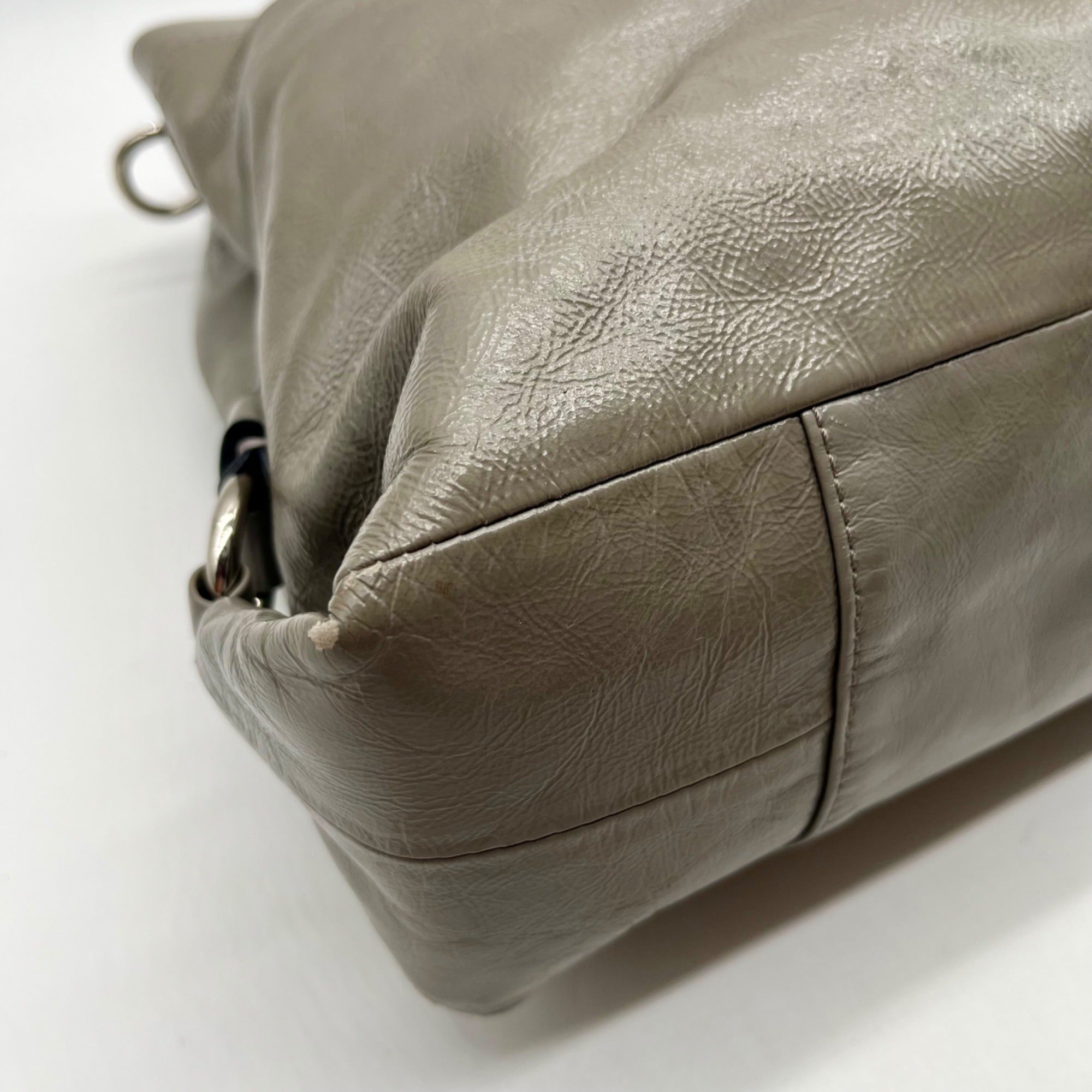 Coach Grey Ashley Ruched Shoulder Bag F15516