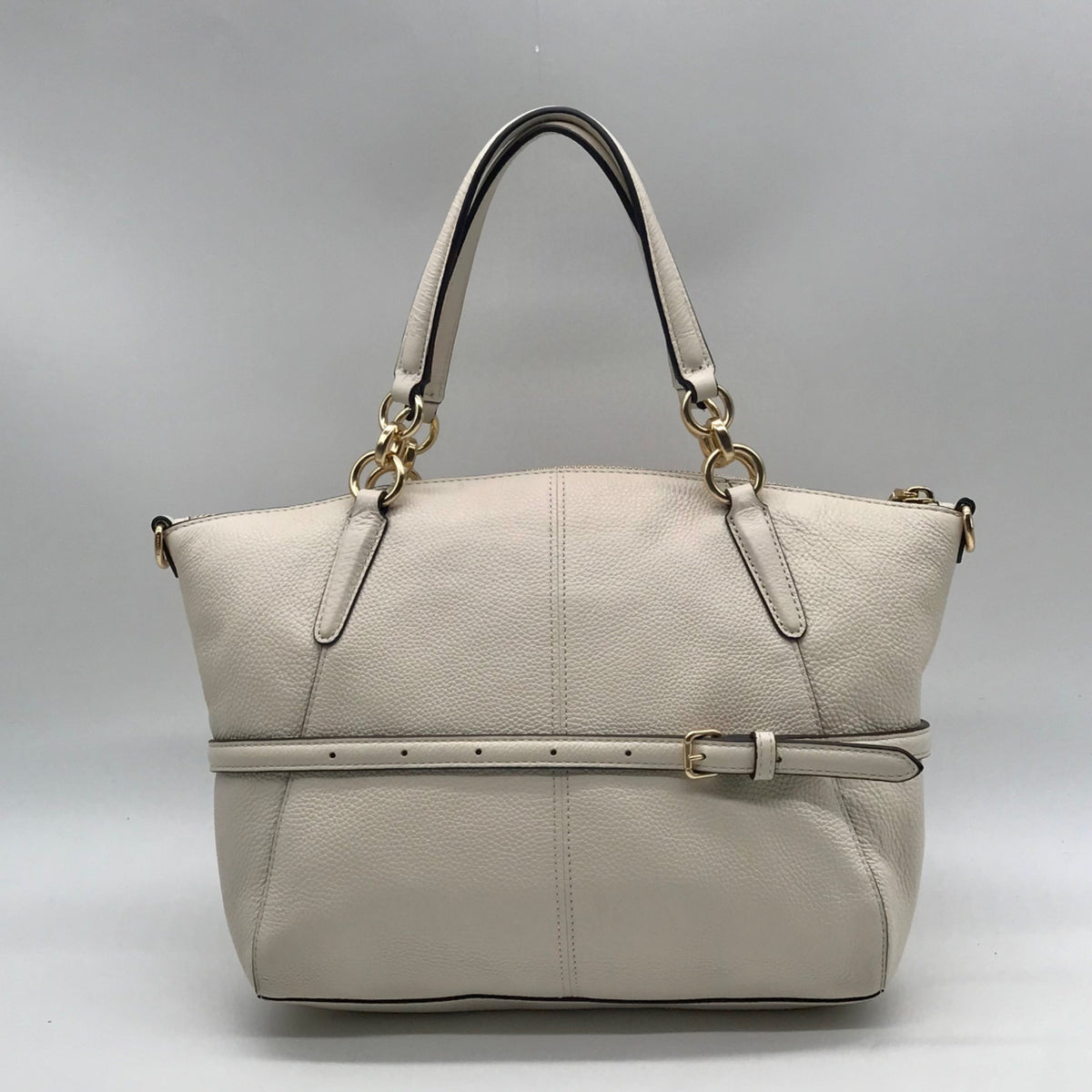 Coach Beige Stardust Studs Small Kelsey Satchel Bag F22312