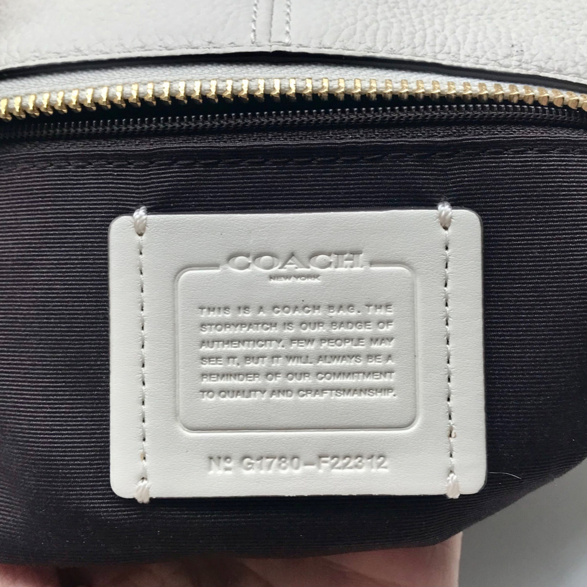 Coach Beige Stardust Studs Small Kelsey Satchel Bag F22312