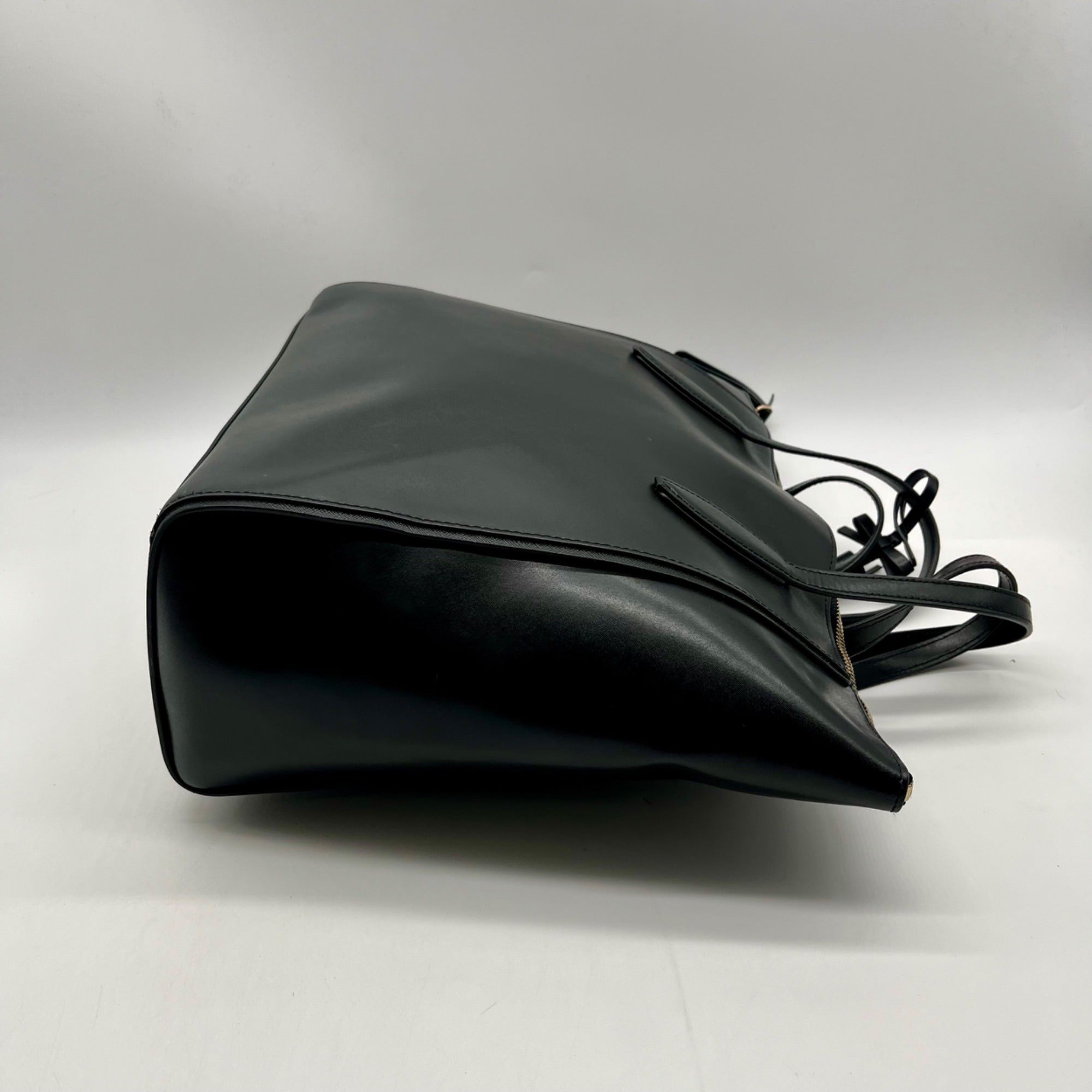 Kate Spade Black Smooth Leather Kali Large Tote Bag