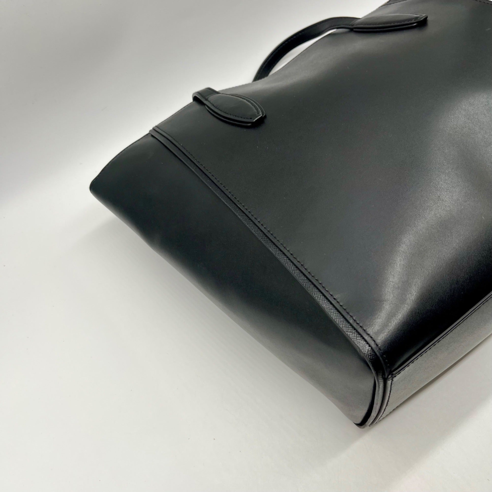 Kate Spade Black Smooth Leather Kali Large Tote Bag