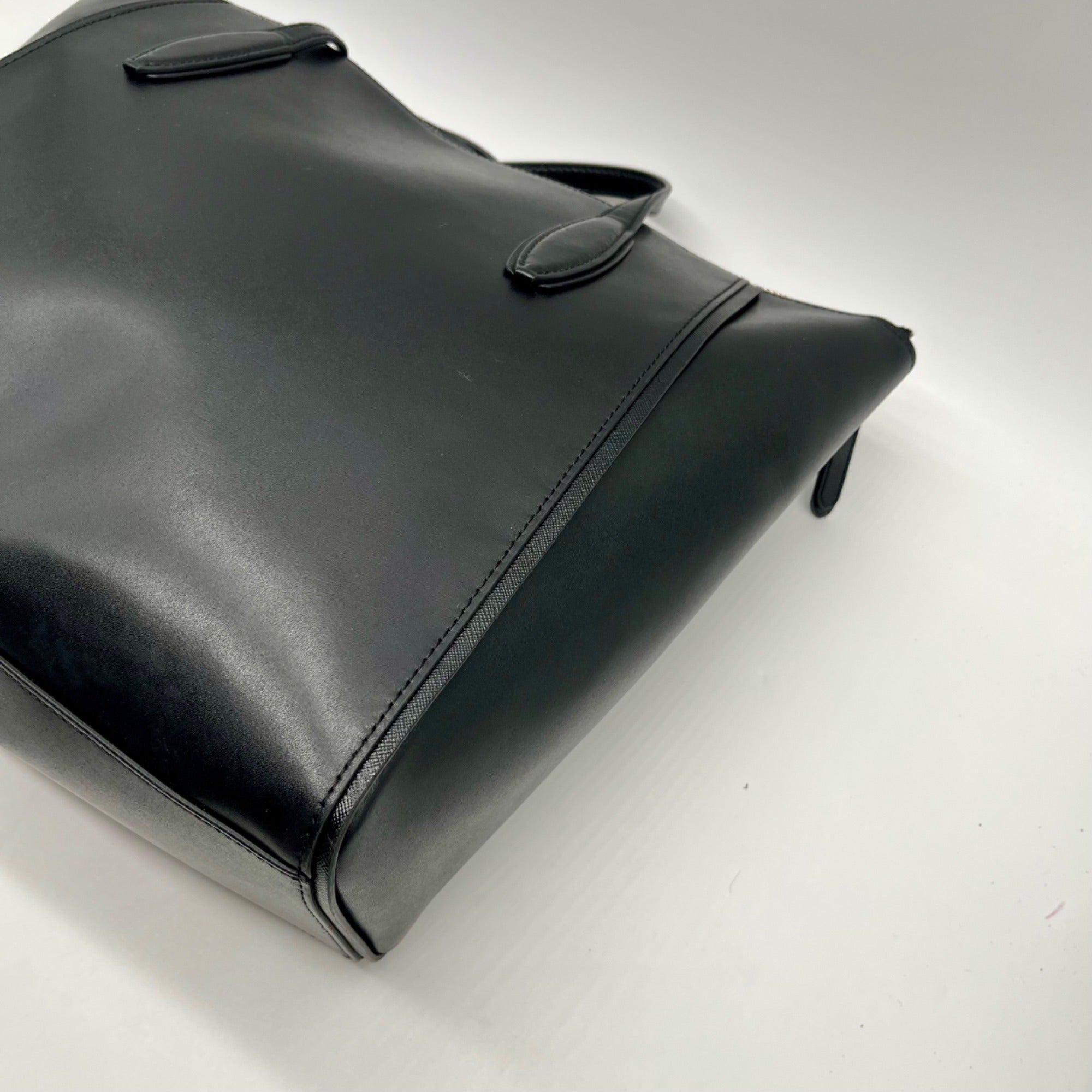 Kate Spade Black Smooth Leather Kali Large Tote Bag