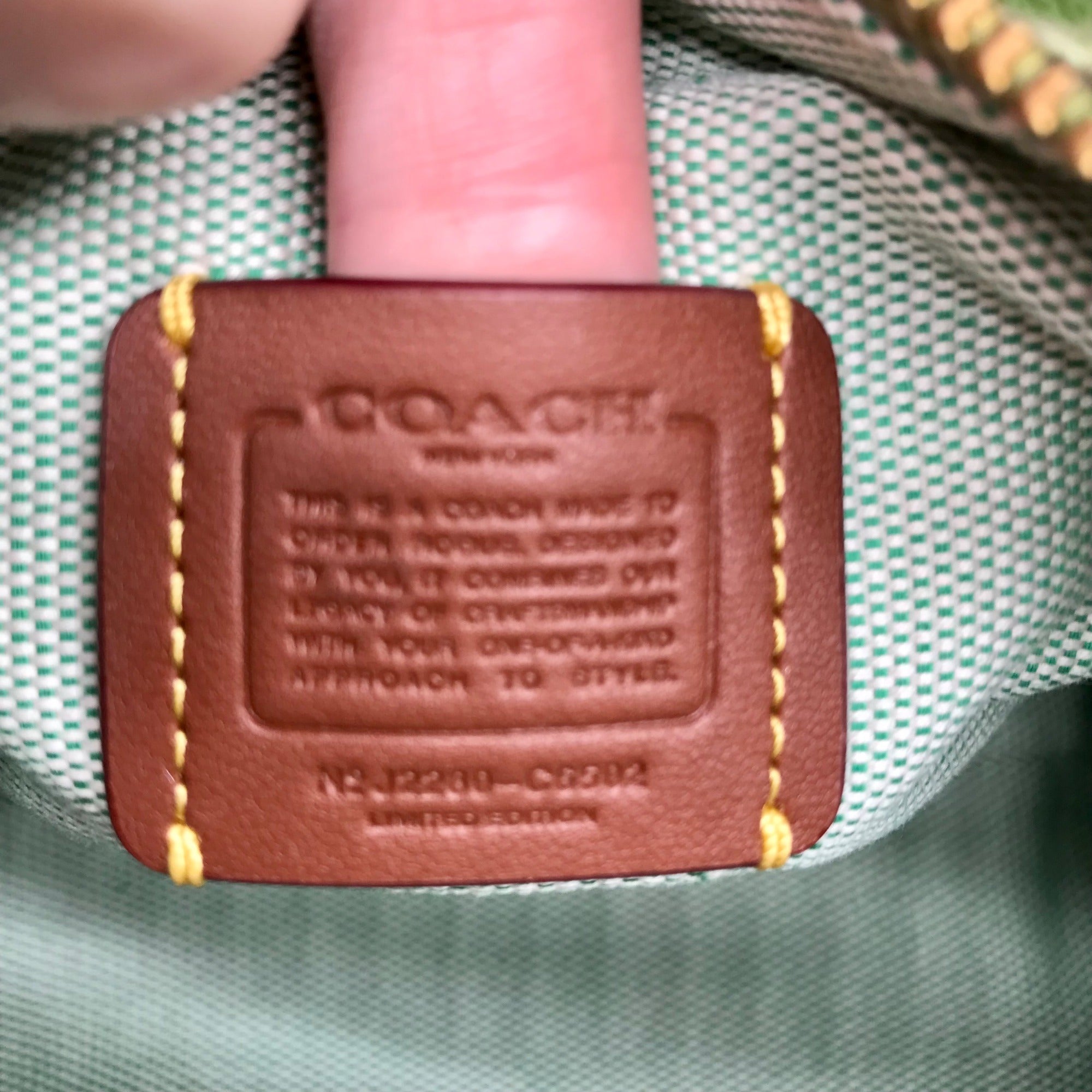 Coach Olive Green Leather Rogue Top Handle Bag C6502