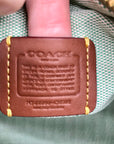 Coach Olive Green Leather Rogue Top Handle Bag C6502