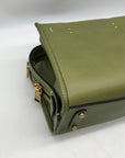 Coach Olive Green Leather Rogue Top Handle Bag C6502