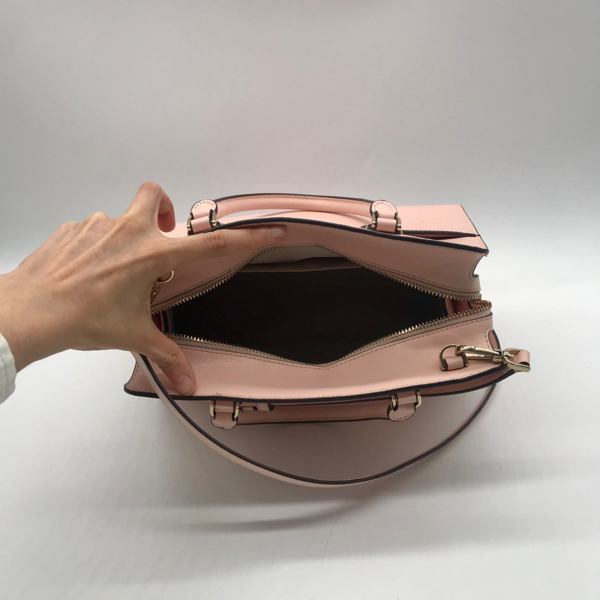 Kate Spade Blush Pink Saffiano Leather Convertible Satchel