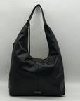 Steve Madden Black Faux Leather Bbronwyn Large Hobo Bag