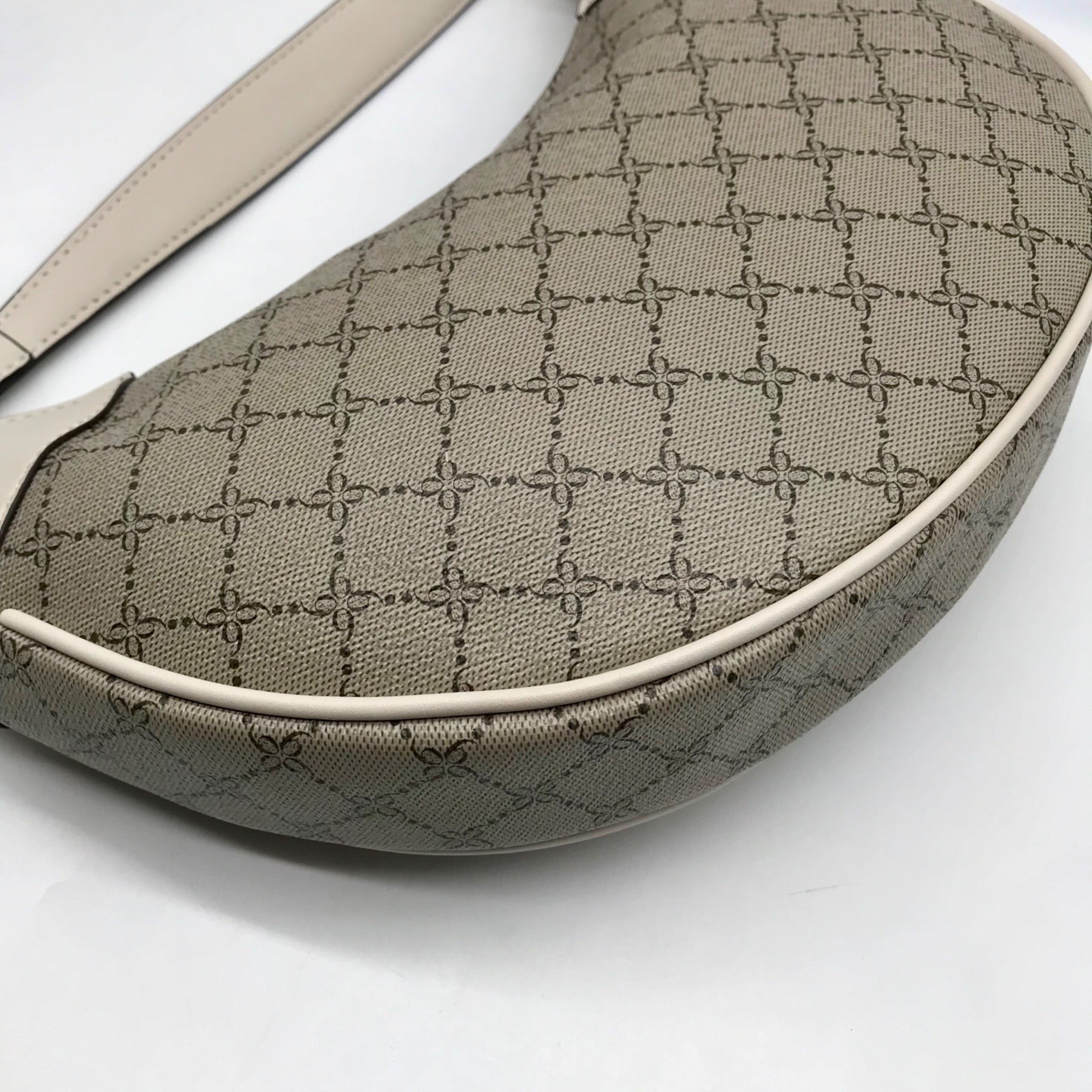 Nine West Beige Logo Milk Byron Hobo Bag