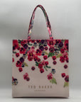 Ted Baker Pink Floral PVC Large Pansy Icon Tote Bag