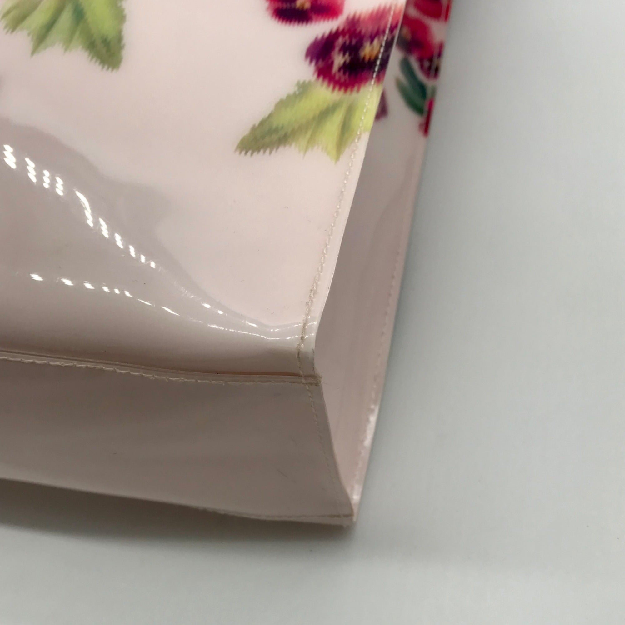 Ted Baker Pink Floral PVC Large Pansy Icon Tote Bag