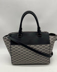 Michael Kors Grey Monogram Coated Canvas Satchel