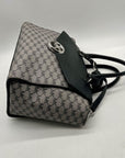Michael Kors Grey Monogram Coated Canvas Satchel