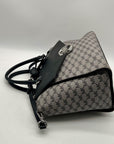 Michael Kors Grey Monogram Coated Canvas Satchel