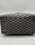 Michael Kors Grey Monogram Coated Canvas Satchel