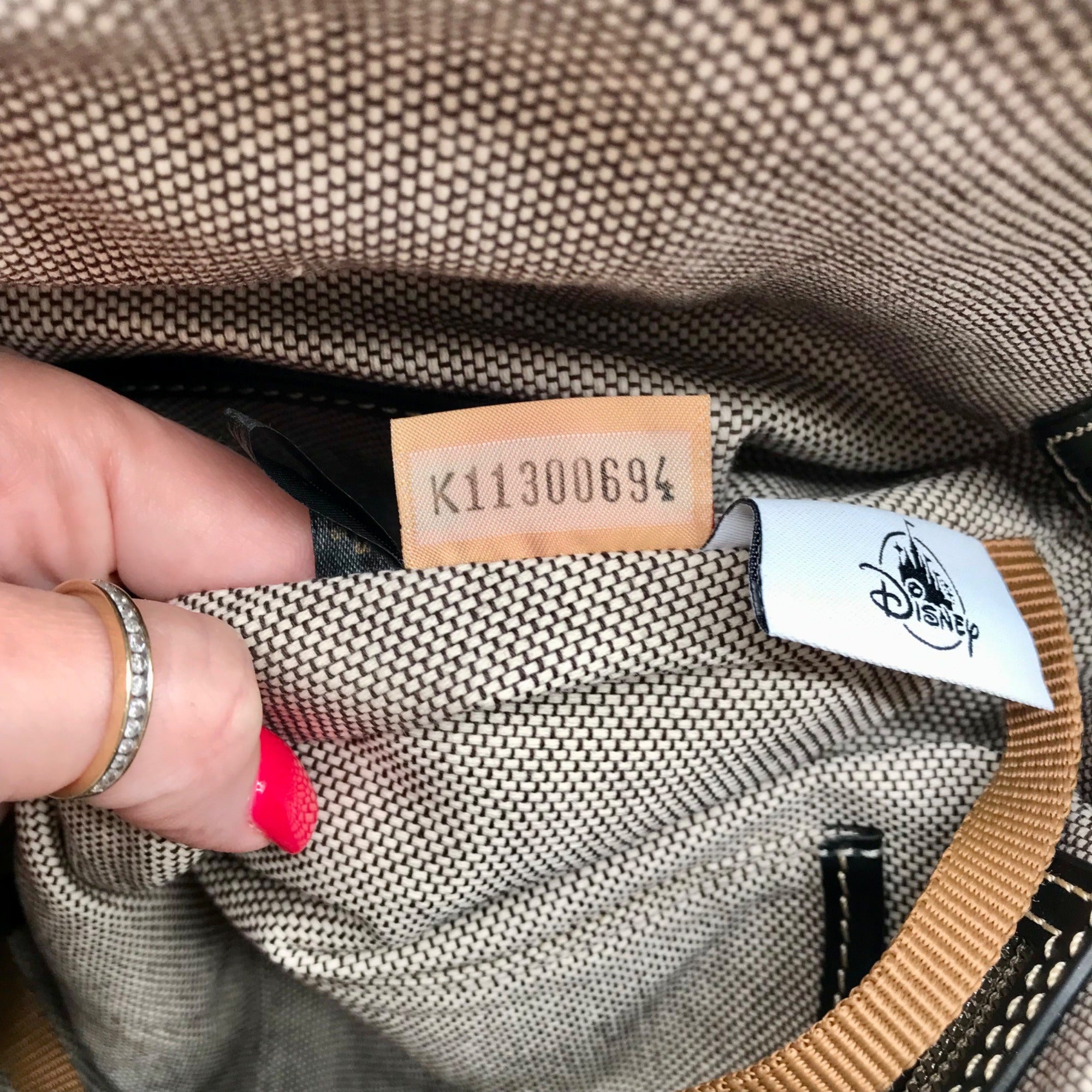 Dooney &amp; Bourke White Pebbled Grain Disney Vacation Club Satchel Bag