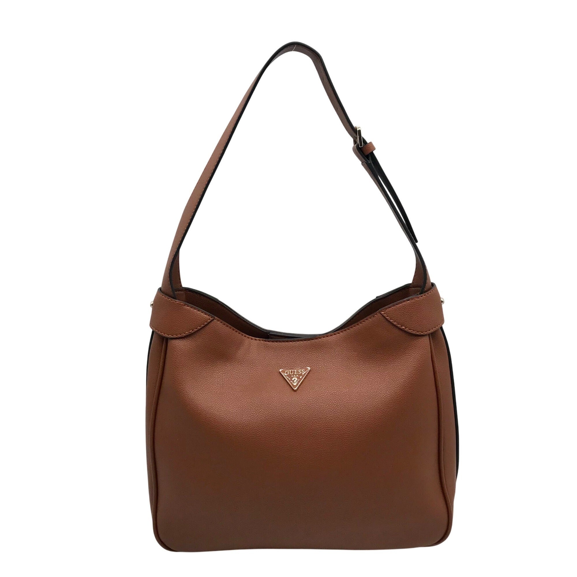 Guess Jeans Brown Fedora Shoulder Bag