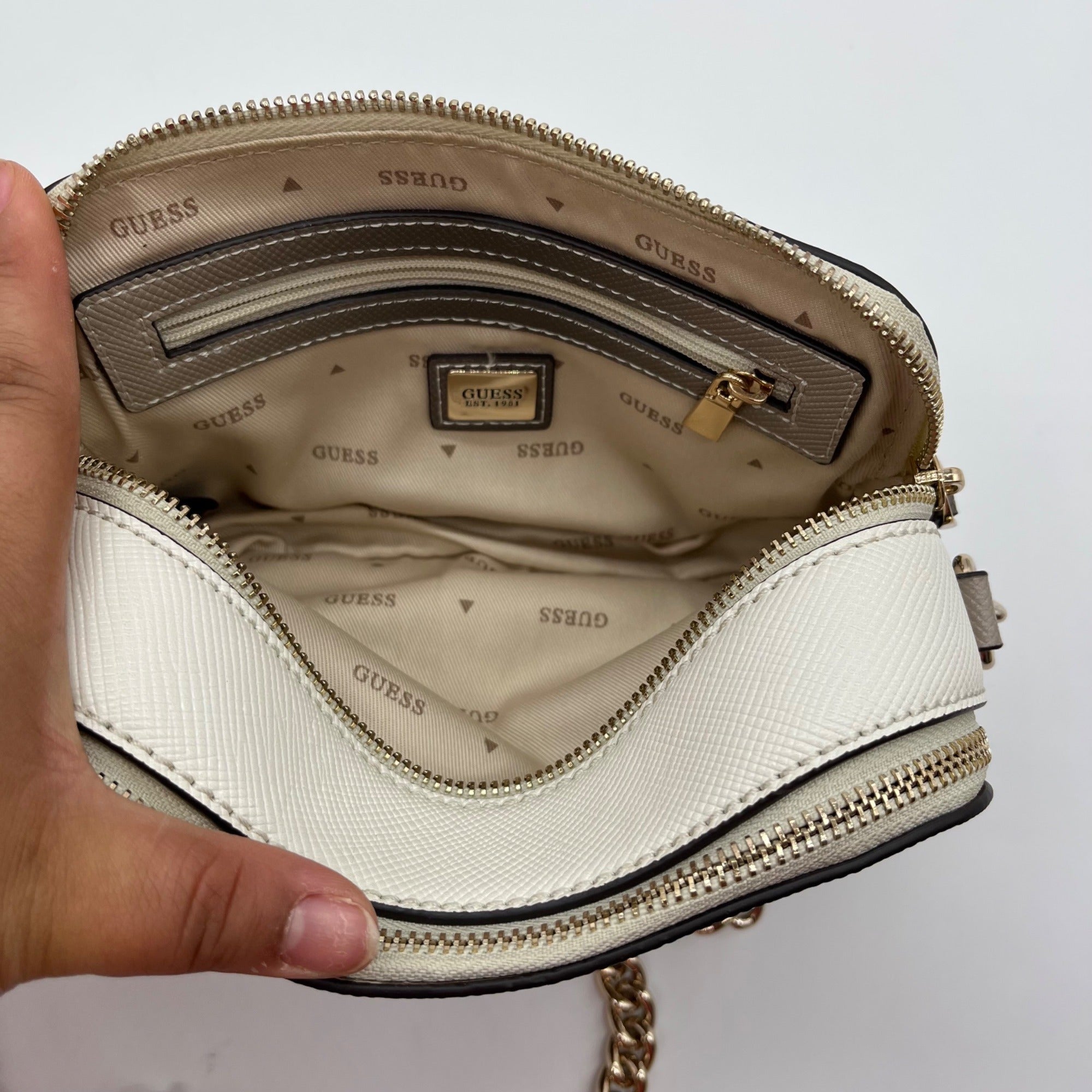 Guess Multicolor Ombre Noelle Double Compartment Camera Crossbody Bag